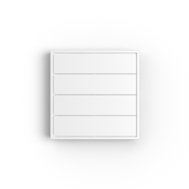 OPT-4G – 4-kanals vægmonteret RF433-sender, Rolling Code, IP20, CR2450