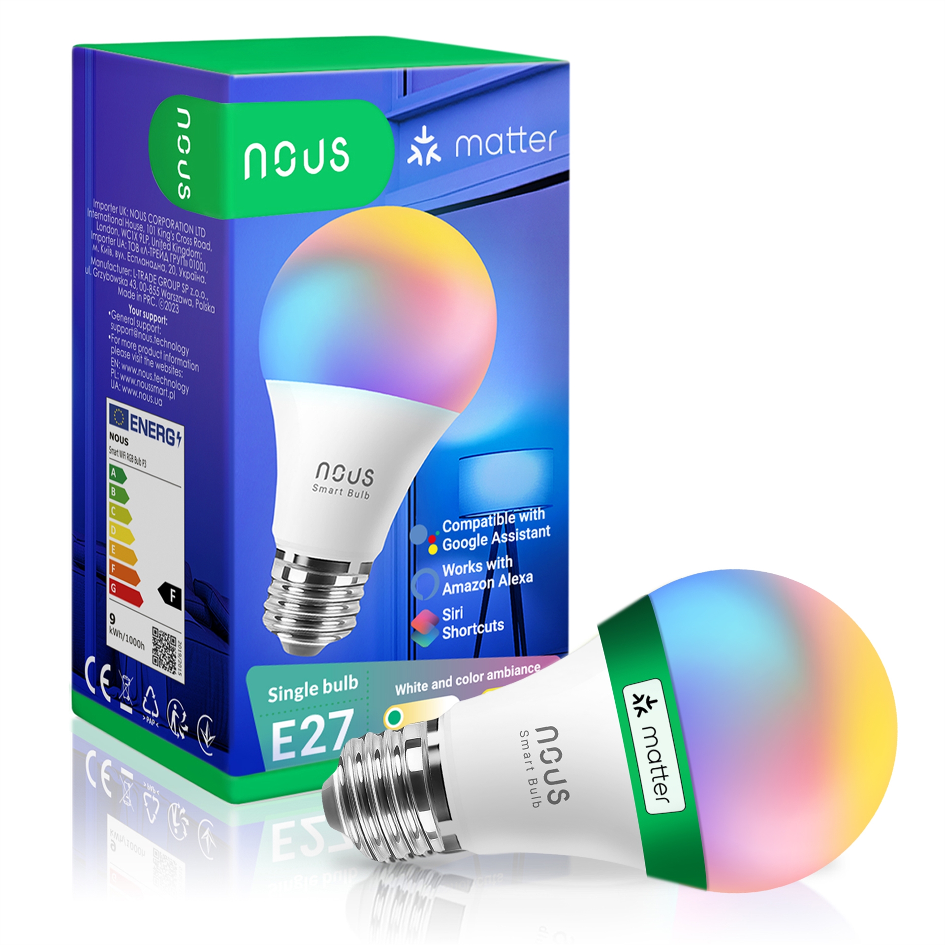 NOUS P3 Smart Matter Bulb RGB E27